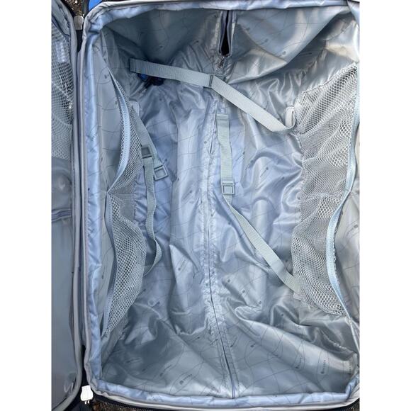 Delsey Softside Expandable Checked Medium 25 Inch Blue - Picture 3 of 6
